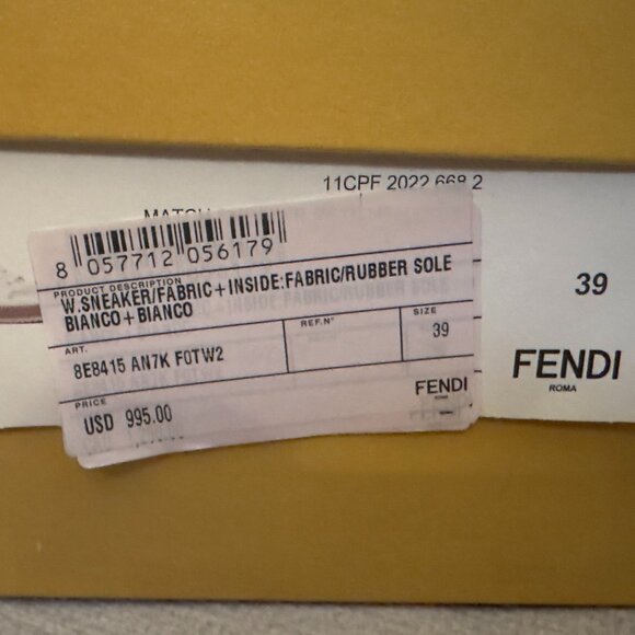 Fendi Women's Sneakers - Size 39 - Worn Once but like New - Picture 13 of 13
